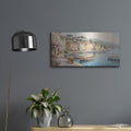 'Seaside Romance' by Veve – Metal Wall Art, 24x12 room view
