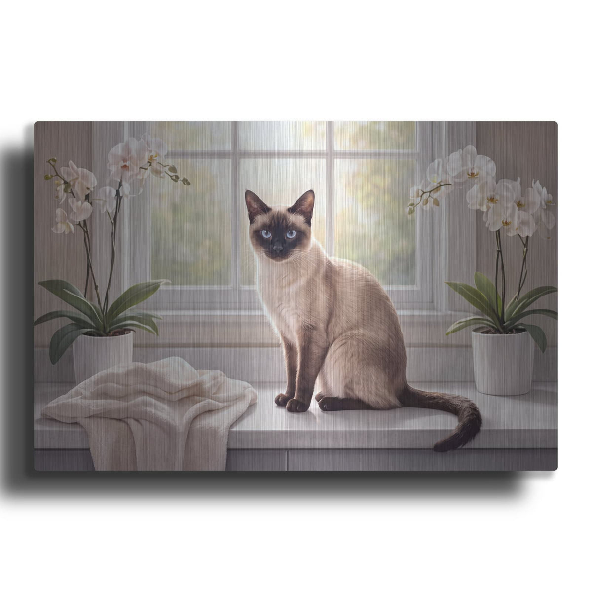 'Siamese Cat' by Veve – Metal Wall Art