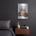 'Snow Globe Woodland Christmas Friends' by Veve – Metal Wall Art, 12x16 room view