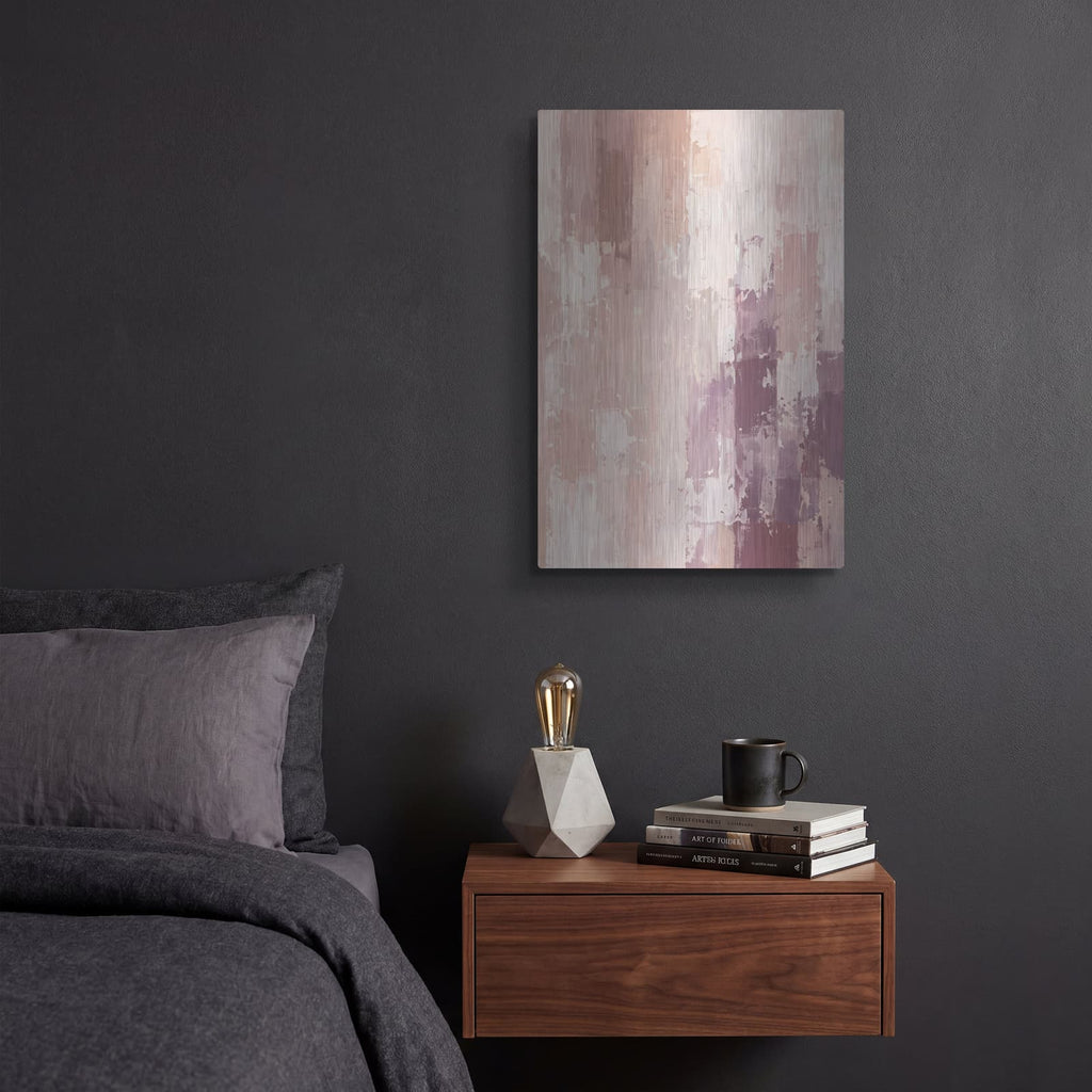 'Soft Whispers' by Veve – Metal Wall Art, 12x16 room view