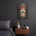 'Stained Glass Style Akita' by Veve – Metal Wall Art, 12x16 room view