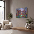 'Stained Glass Style Arundel Castle II' by Veve – Metal Wall Art, 16x12 room view