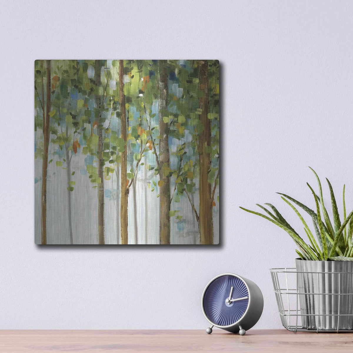 'Forest Study III' by Lisa Audit – Metal Wall Art, 12x12 room view