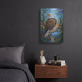 'Stained Glass Style Bald Eagle II' by Veve – Metal Wall Art, 12x16 room view