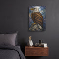 'Stained Glass Style Bald Eagle III' by Veve – Metal Wall Art, 12x16 room view