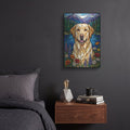 'Stained Glass Style Labrador Retriever' by Veve – Metal Wall Art, 12x16 room view