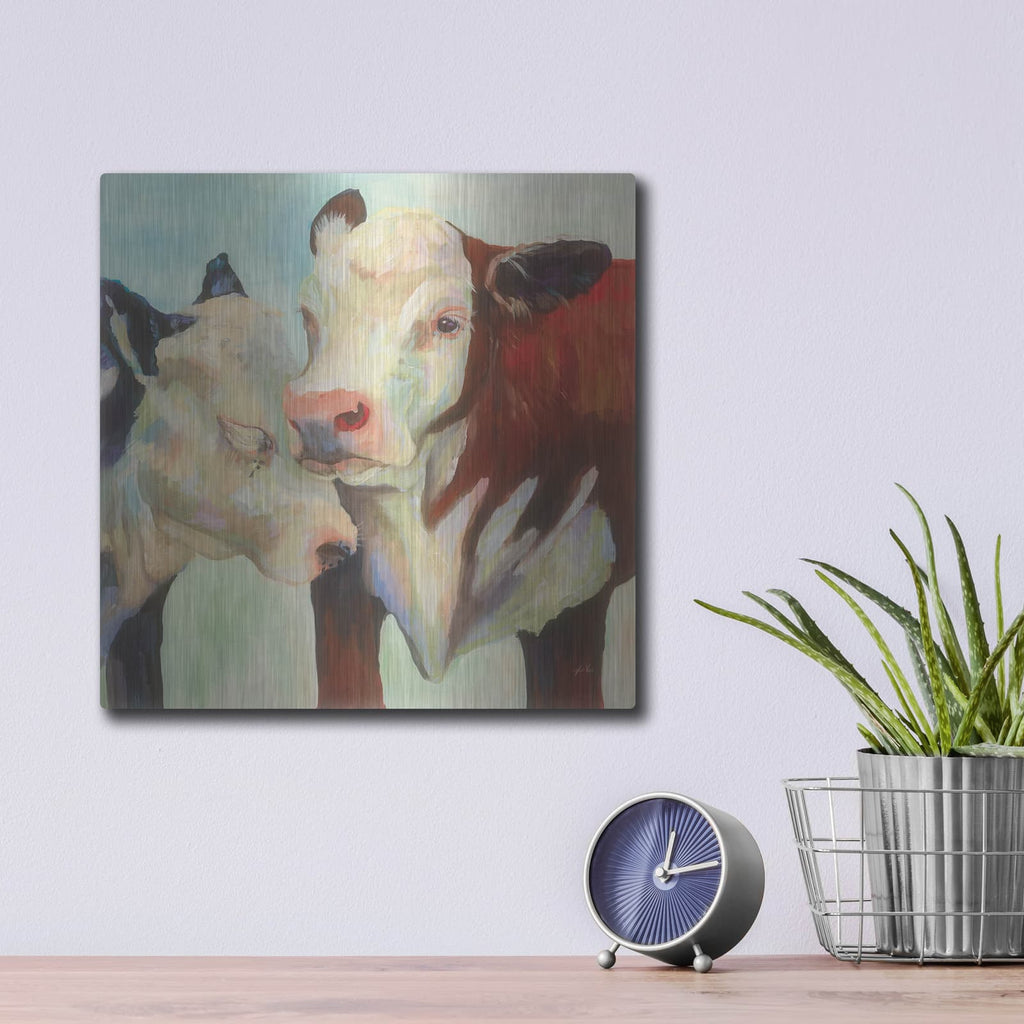 'In Love' by Jeanette Vertentes – Metal Wall Art, 12x12 room view