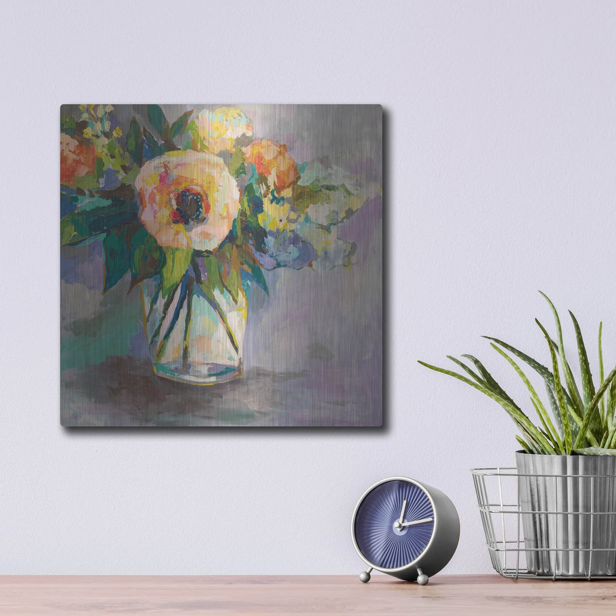 'Glow' by Jeanette Vertentes – Metal Wall Art, 12x12 room view
