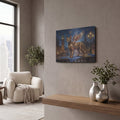 'Steampunk Cat' by Veve – Metal Wall Art, 16x12 room view