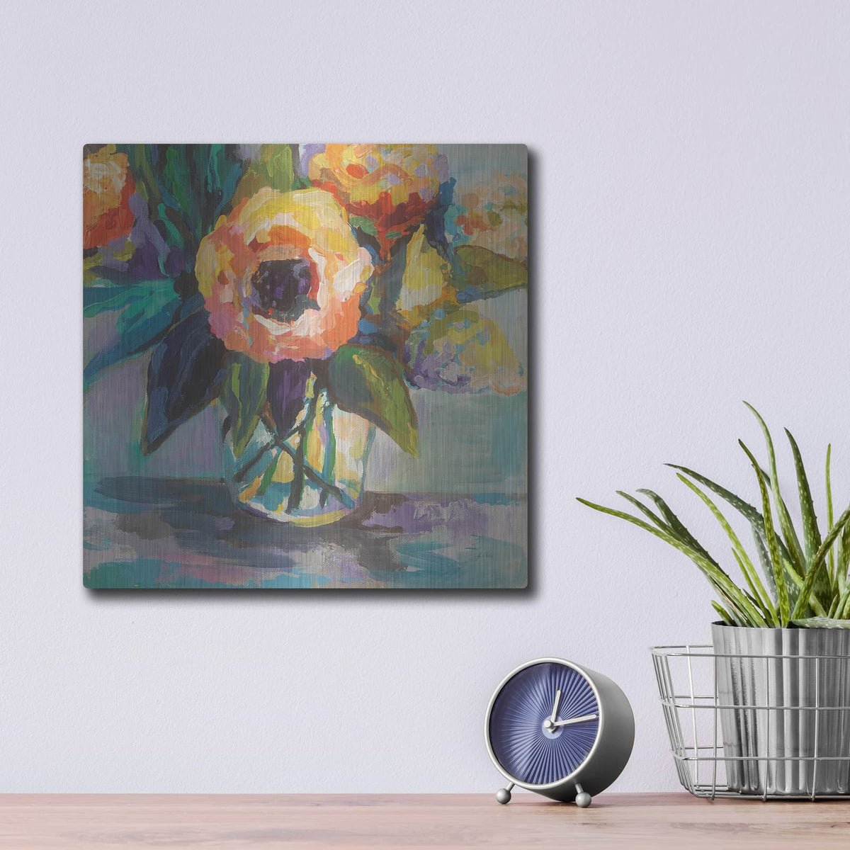 'Baby Glow' by Jeanette Vertentes – Metal Wall Art, 12x12 room view