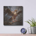 'Steampunk Eagle' by Veve – Metal Wall Art, 12x12 room view