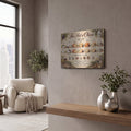 'The Art of Cheese' by Veve – Metal Wall Art, 16x12 room view