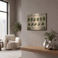 'The Art of Herbs' by Veve – Metal Wall Art, 16x12 room view