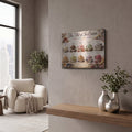 'The Art of Ice Cream' by Veve – Metal Wall Art, 16x12 room view