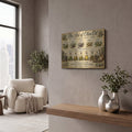'The Art of Olive Oil' by Veve – Metal Wall Art, 16x12 room view
