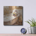 'The Frenchie Spa Day' by Veve – Metal Wall Art, 12x12 room view