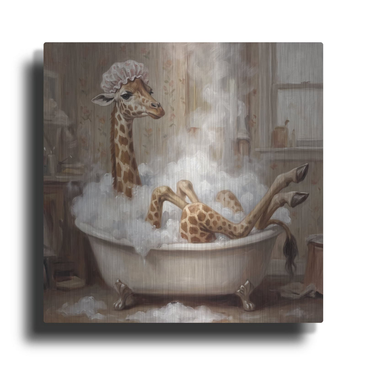 'The Long Bath' by Veve – Metal Wall Art