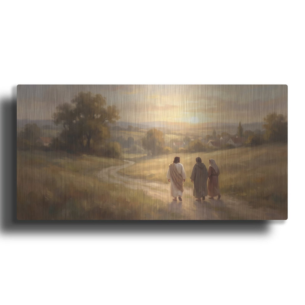 'The Road to Emmaus' by Veve – Metal Wall Art