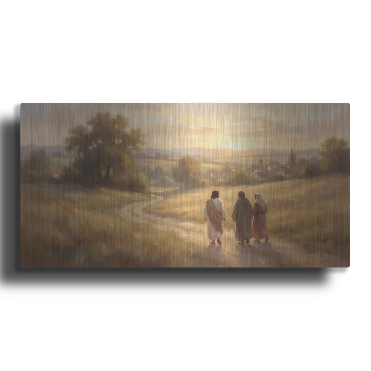 'The Road to Emmaus' by Veve – Metal Wall Art