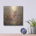 'The Watchful Guardian' by Veve – Metal Wall Art, 12x12 room view