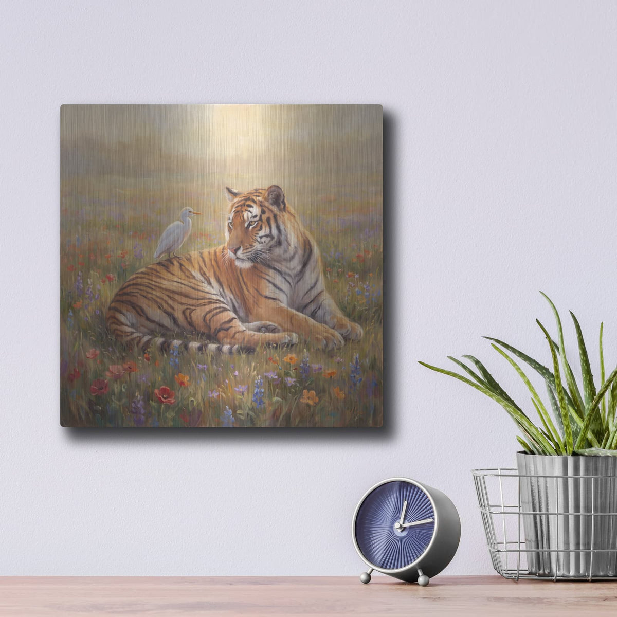 'The Watchful Guardian' by Veve – Metal Wall Art, 12x12 room view