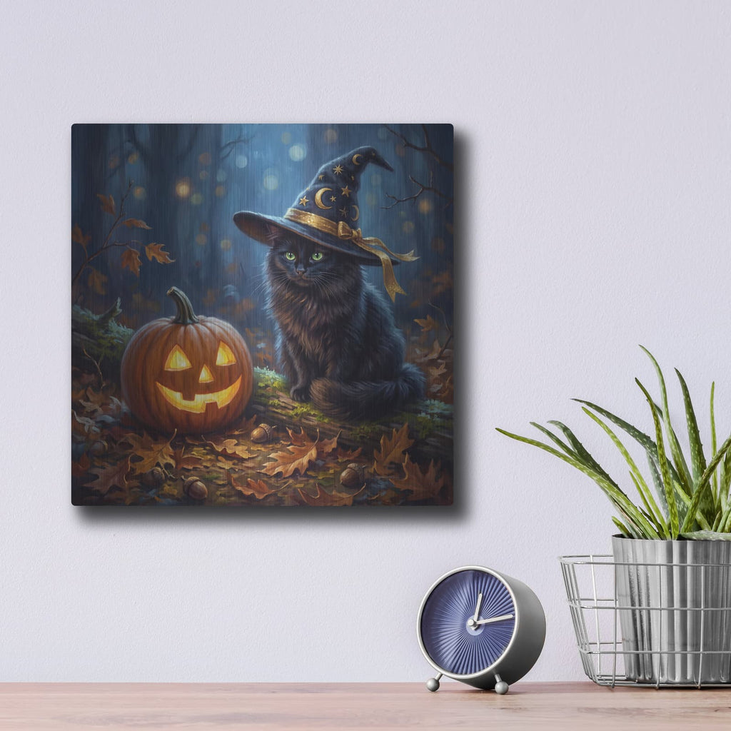 'The Witch's Companion' by Veve – Metal Wall Art, 12x12 room view