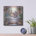 'Tiny Trunk, Big Splash' by Veve – Metal Wall Art, 12x12 room view