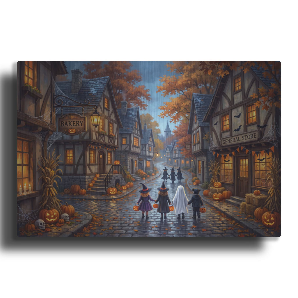 'Trick or Treat Glow' by Veve – Metal Wall Art