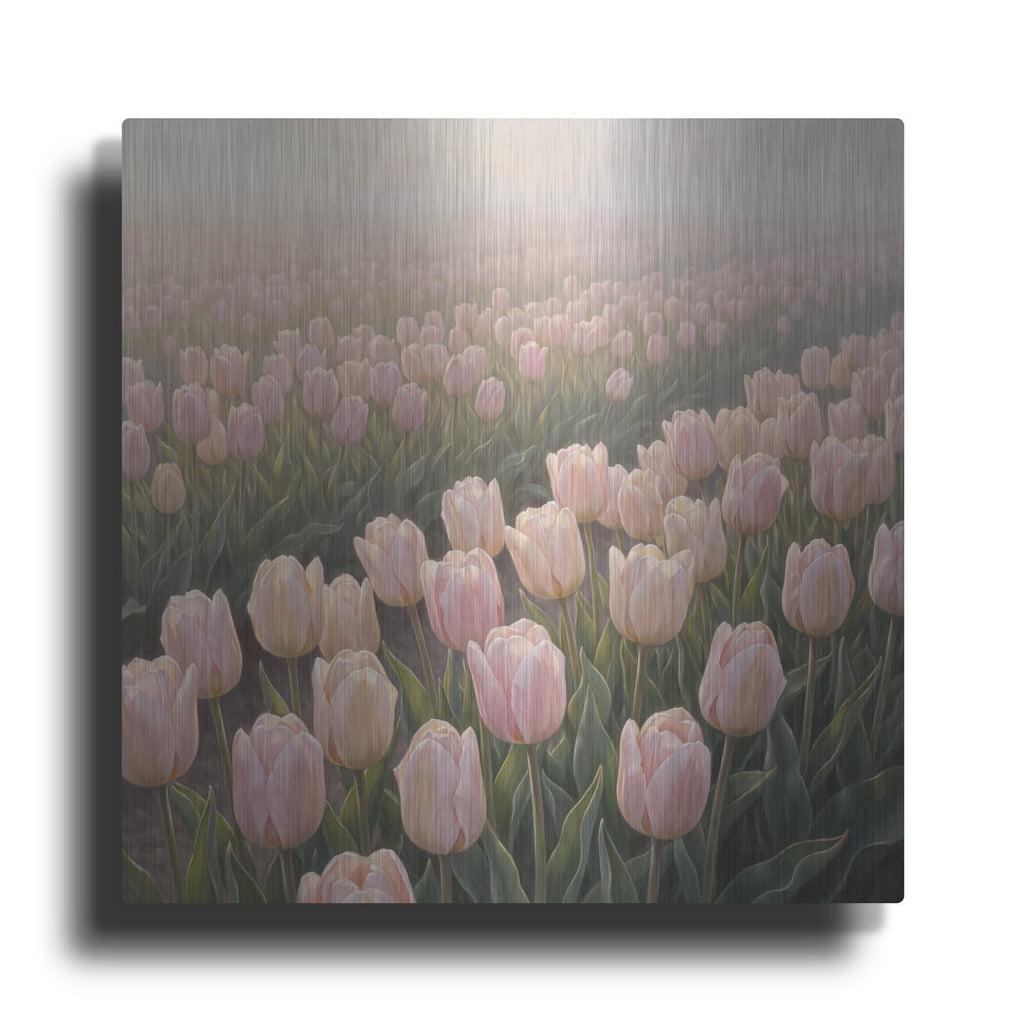 'Tulip Whisper Field' by Veve – Metal Wall Art