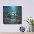 'Turtle's Paradise' by Veve – Metal Wall Art, 12x12 room view