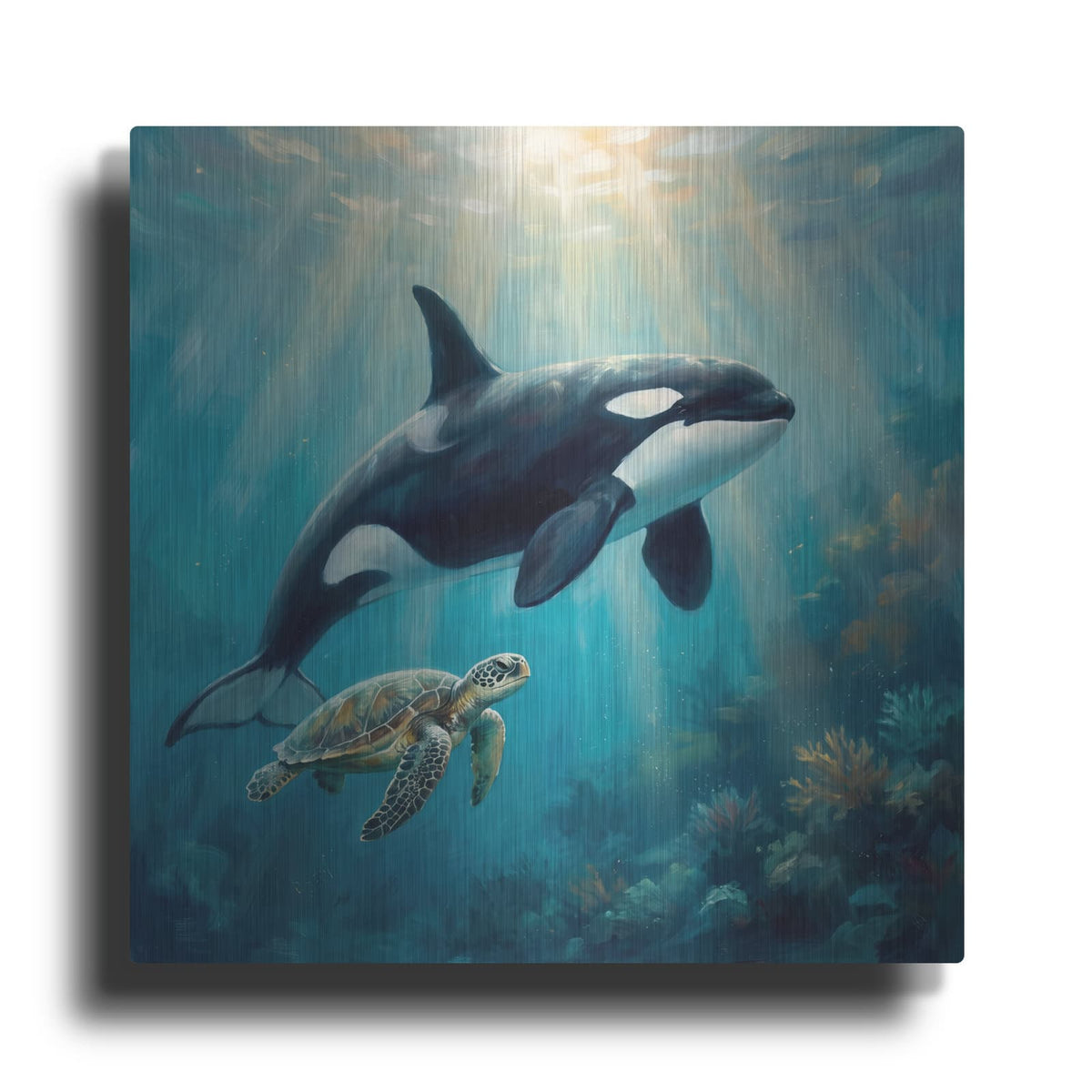 'Unexpected Friendship Depths of Trust' by Veve – Metal Wall Art