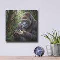 'Unexpected Friendship Gentle Hands' by Veve – Metal Wall Art, 12x12 room view