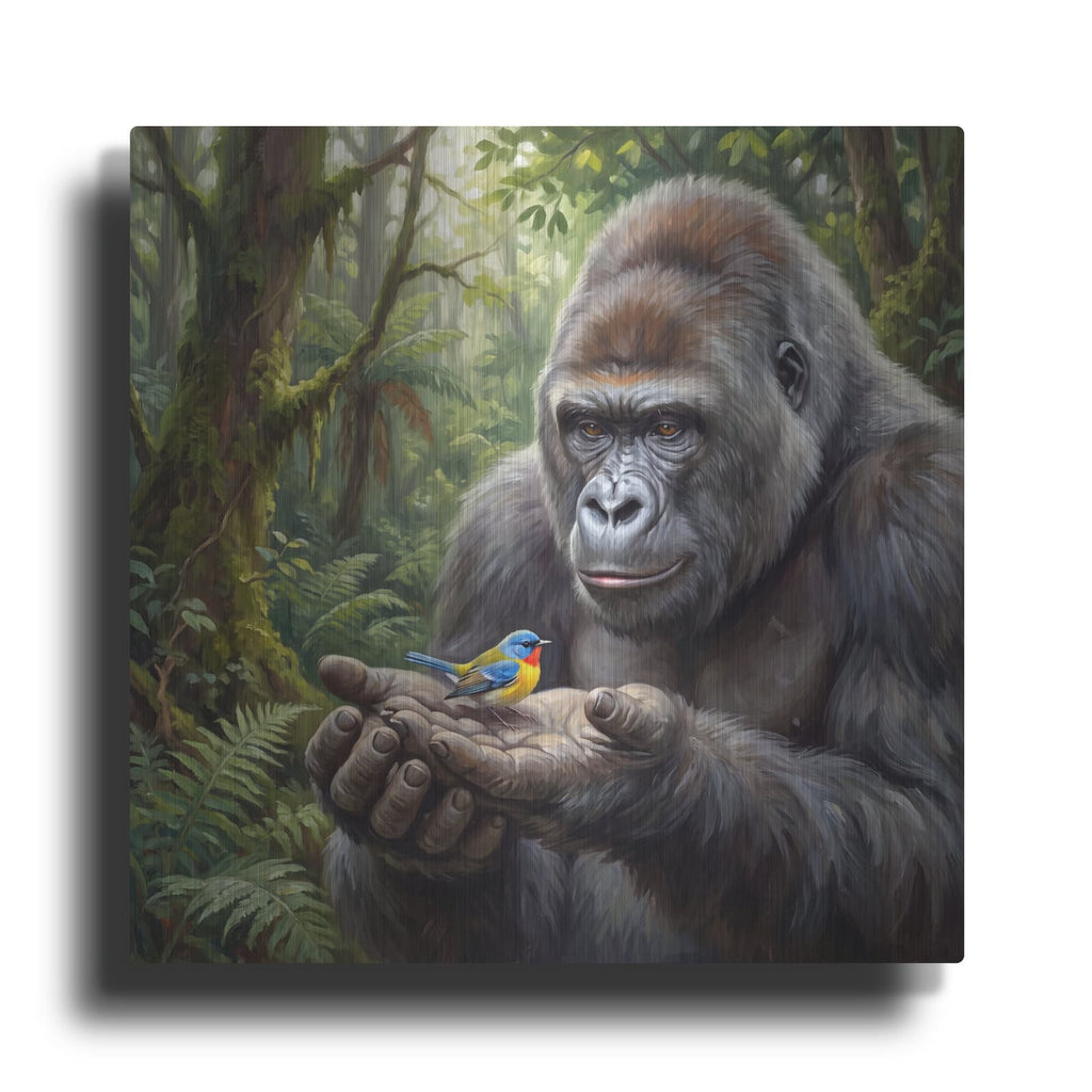 'Unexpected Friendship Gentle Hands' by Veve – Metal Wall Art