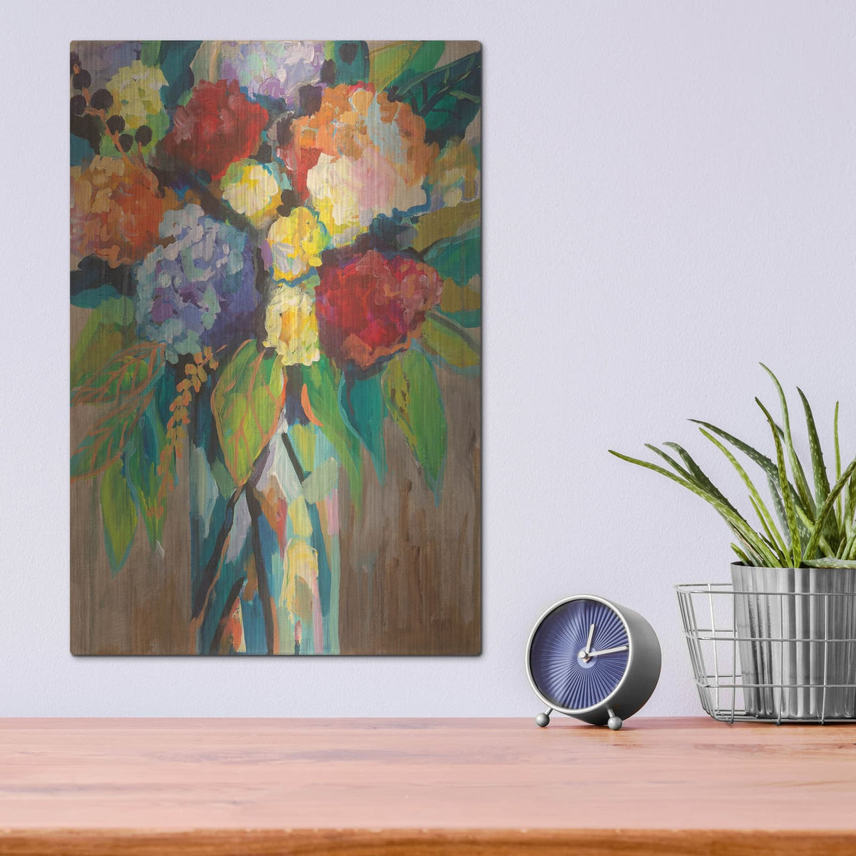 'Colorful' by Jeanette Vertentes – Metal Wall Art, 12x16 room view
