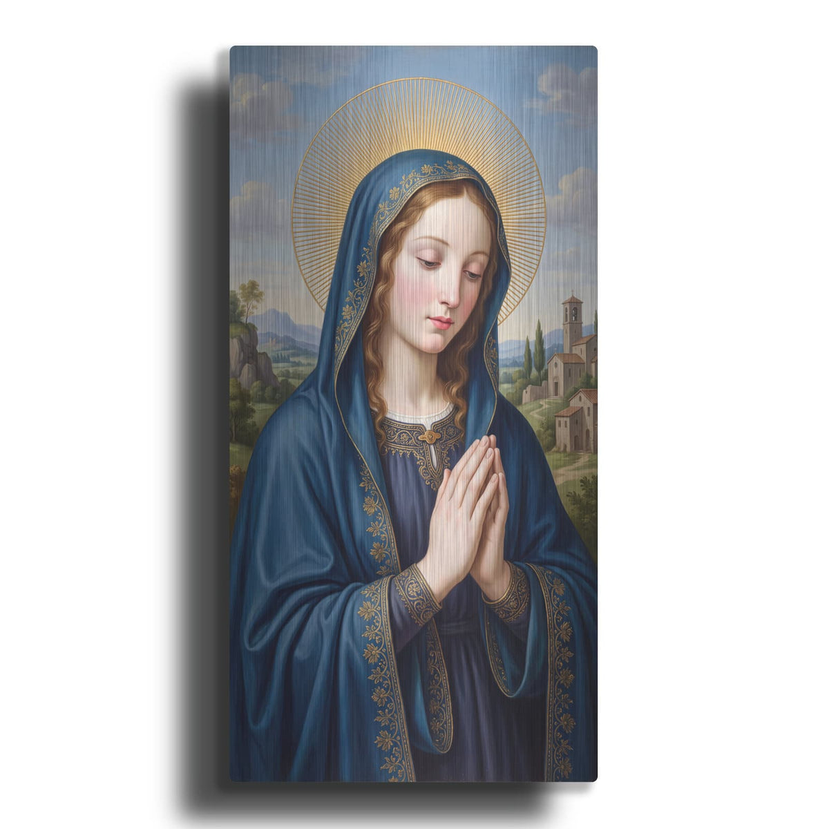 'Virgin Mary' by Veve – Metal Wall Art