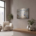 'Welcome to the Laundry Room' by Veve – Metal Wall Art, 16x12 room view