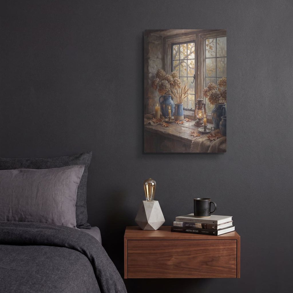 'Whispers of Golden Light' by Veve – Metal Wall Art, 12x16 room view