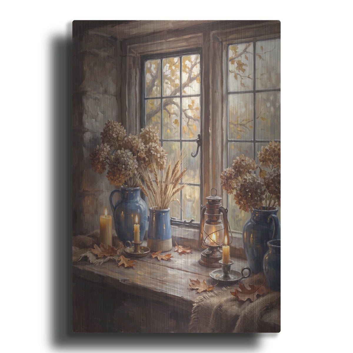 'Whispers of Golden Light' by Veve – Metal Wall Art