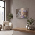 'White Terrier Laundry Room Helper' by Veve – Metal Wall Art, 16x12 room view
