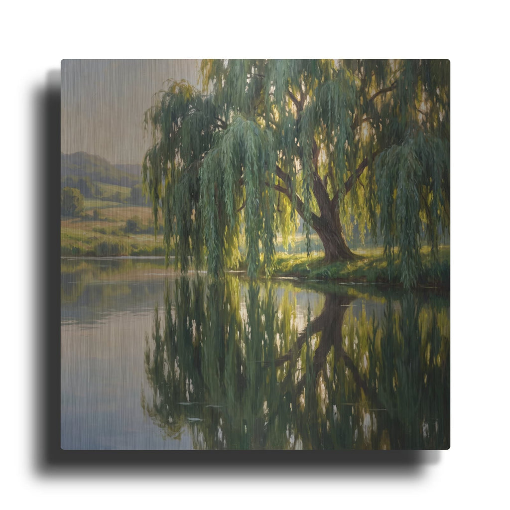 'Willow by the Water' by Veve – Metal Wall Art