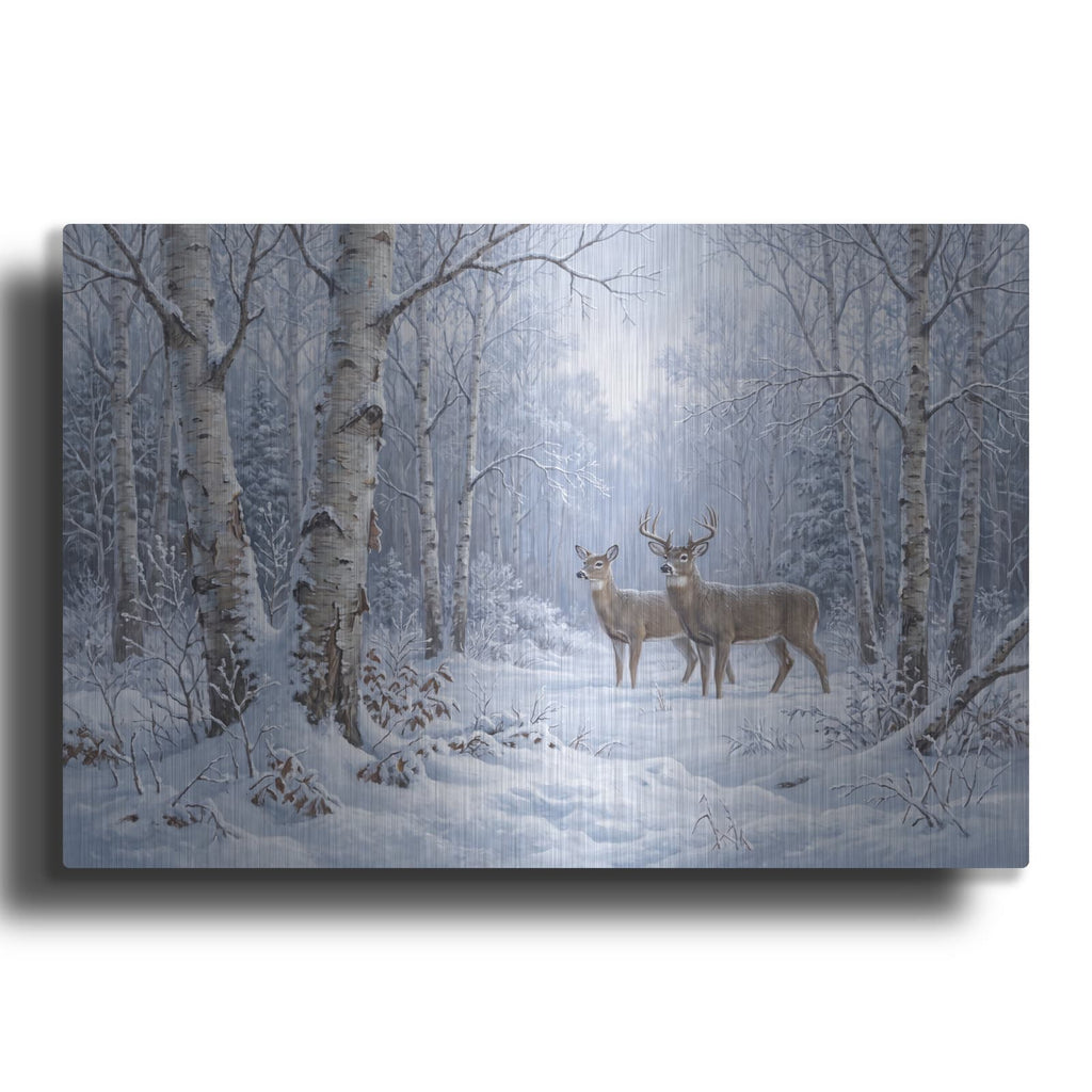 'Winter Birch' by Veve – Metal Wall Art