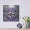 'Wisteria Reflections' by Veve – Metal Wall Art, 12x12 room view
