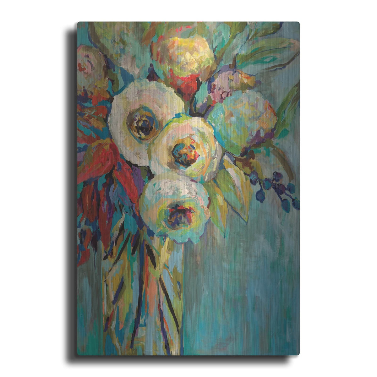 'Mod Floral' by Jeanette Vertentes – Metal Wall Art
