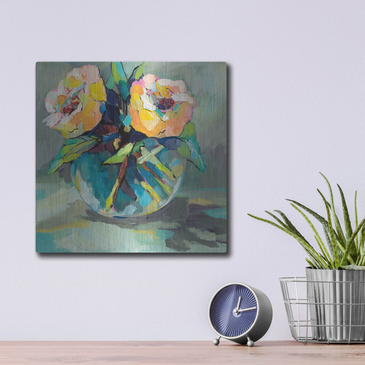 'Twins' by Jeanette Vertentes – Metal Wall Art, 12x12 room view