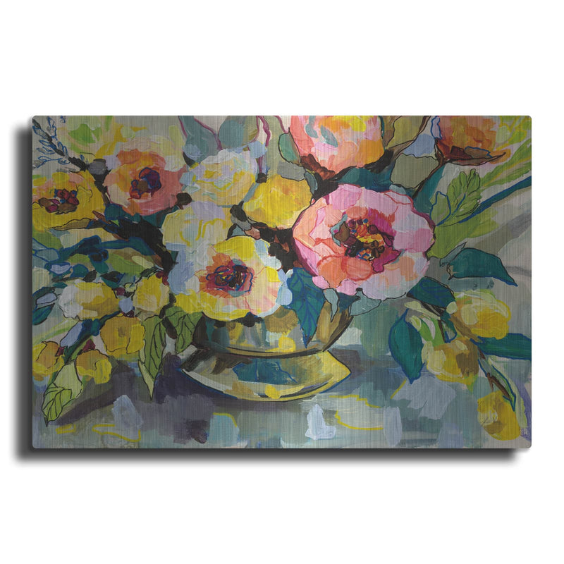 'Cottage Bouquet' by Jeanette Vertentes – Metal Wall Art