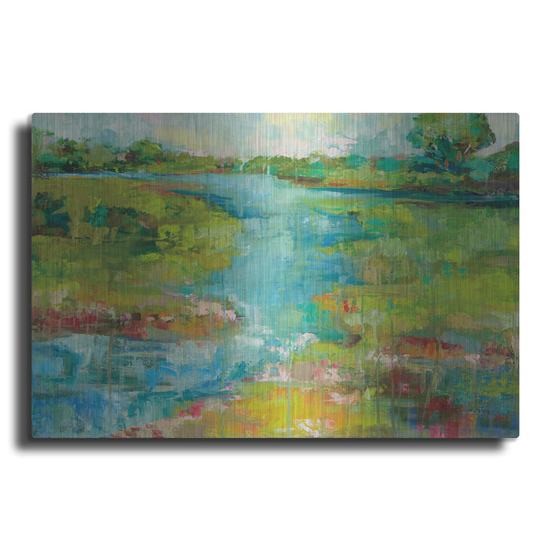 'Spring Marsh' by Jeanette Vertentes – Metal Wall Art