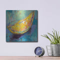 'Lemon Wedge' by Jeanette Vertentes – Metal Wall Art, 12x12 room view