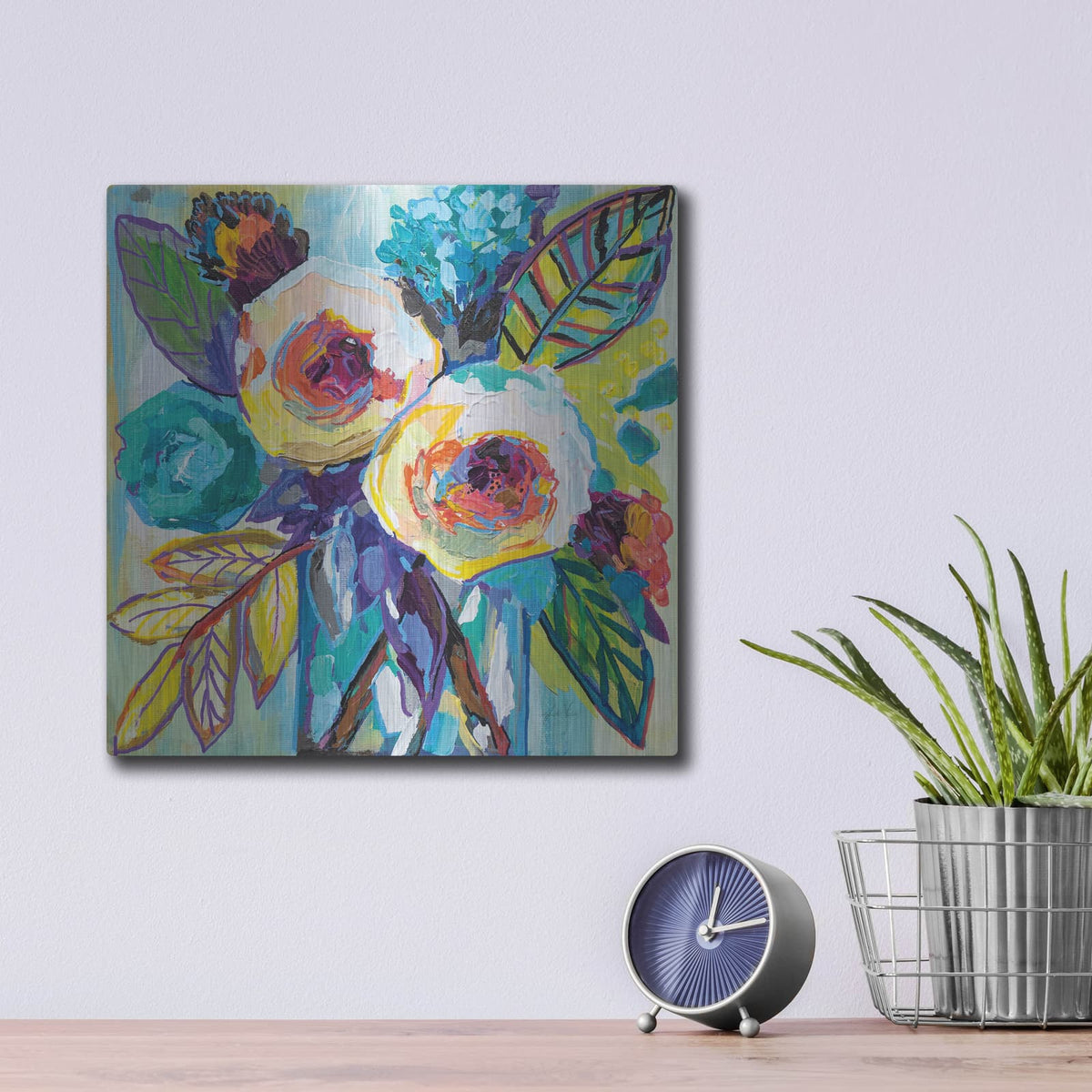 'Bahamas Morning' by Jeanette Vertentes – Metal Wall Art, 12x12 room view