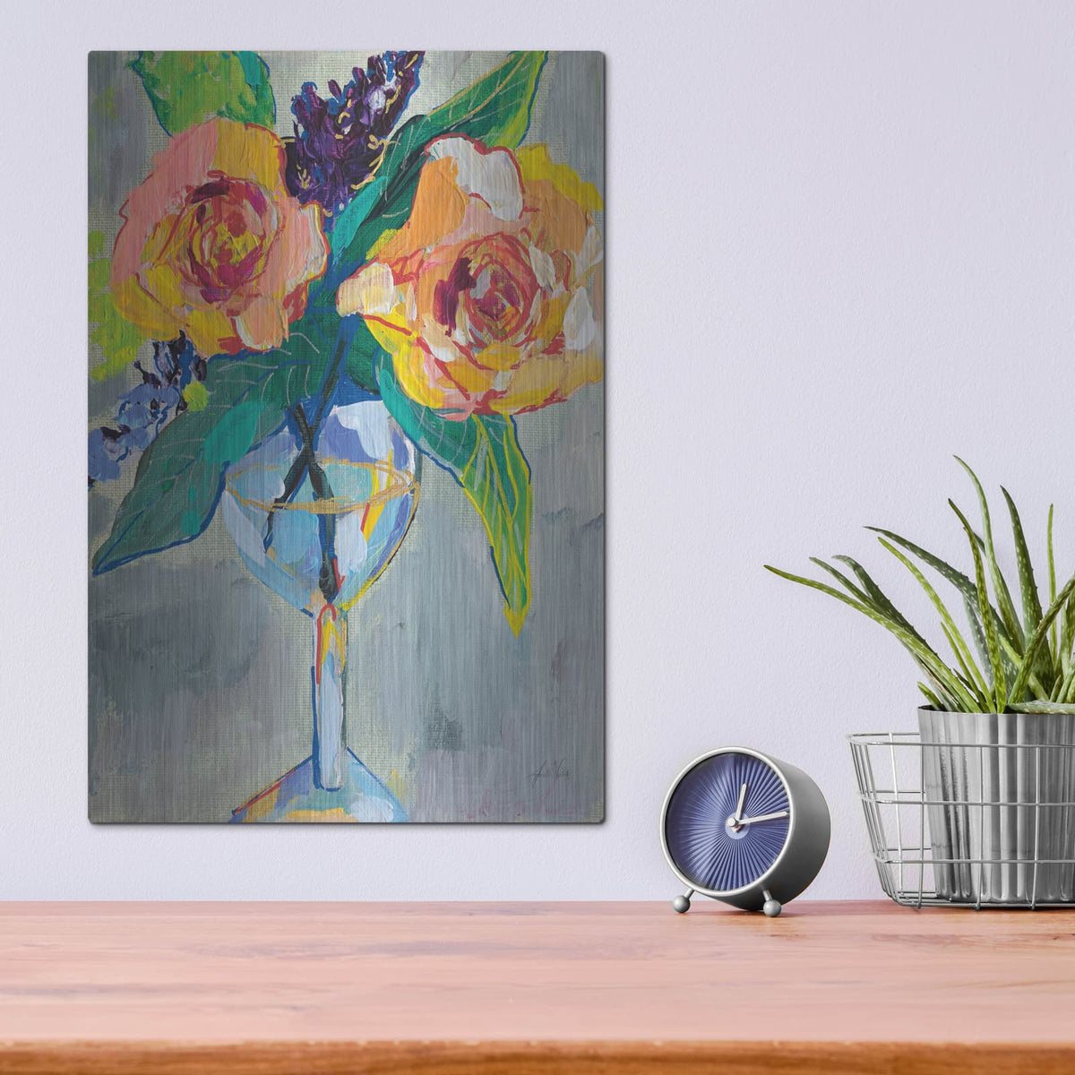 'Clearly Fun' by Jeanette Vertentes – Metal Wall Art, 12x16 room view
