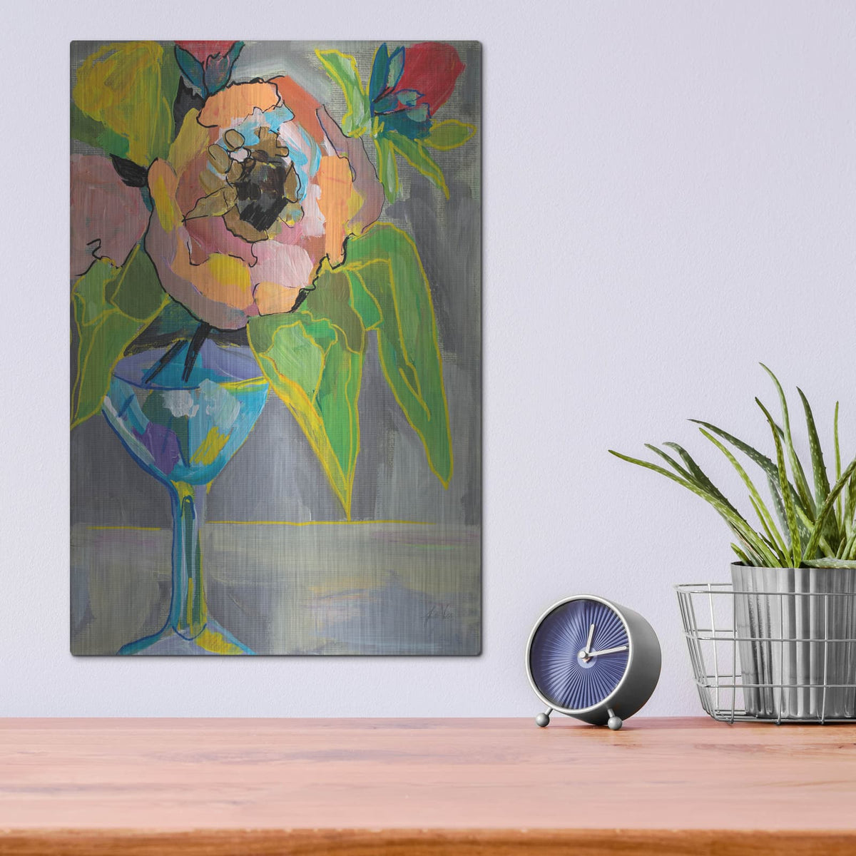 'Half Fun' by Jeanette Vertentes – Metal Wall Art, 12x16 room view